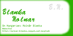 blanka molnar business card
